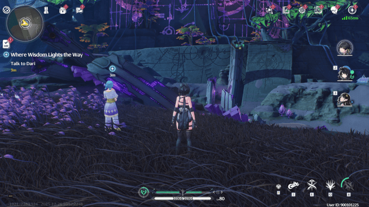 Speak to Dari at Fangspire Chasm