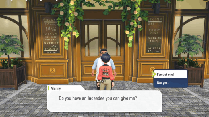 Give the Indeedee to the Requester