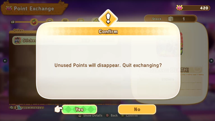 Unspent Dream Points