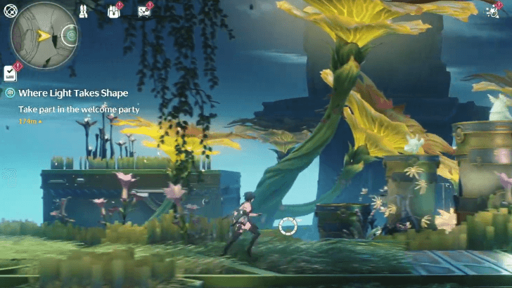 Wuthering Waves - Where Light Takes Shape - 2D Side-Scrolling Section