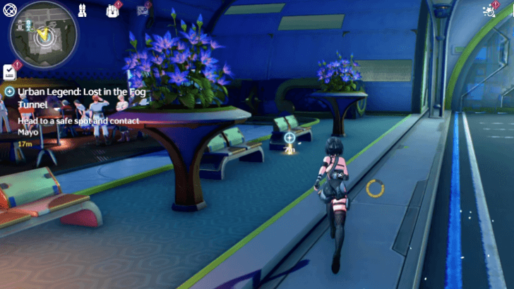 Wuthering Waves - Urban Legend - Lost in the Fog Tunnel - Head to a Safe Spot and Contact Mayo