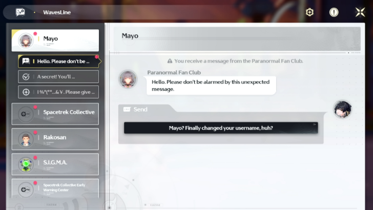 Wuthering Waves - Urban Legend - The Anonymous Inviter - Wait for Mayo to Contact You