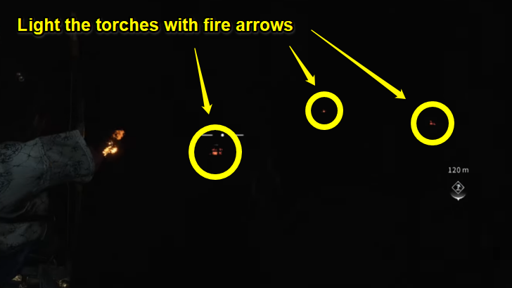 WWM - Light the Torches with Fire Arrows