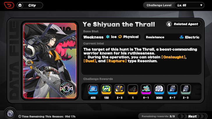 Ye Shiyuan the Thrall Boss Stage
