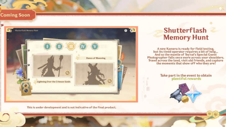 Genshin Impact - Shutterflash Memory Hunt Event