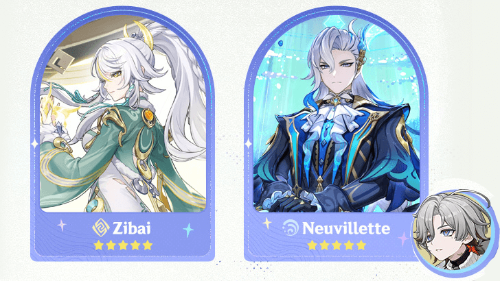 Genshin - 6.3 Phase 2 Banners Neuvillette Zibai Illuga