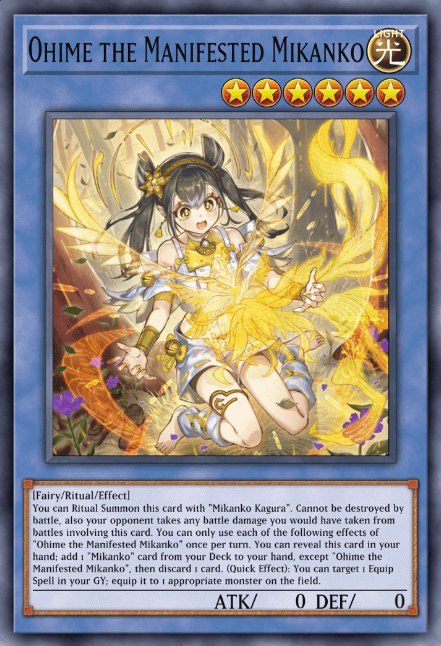 Ohime the Manifested Mikanko - Alternate Card Art