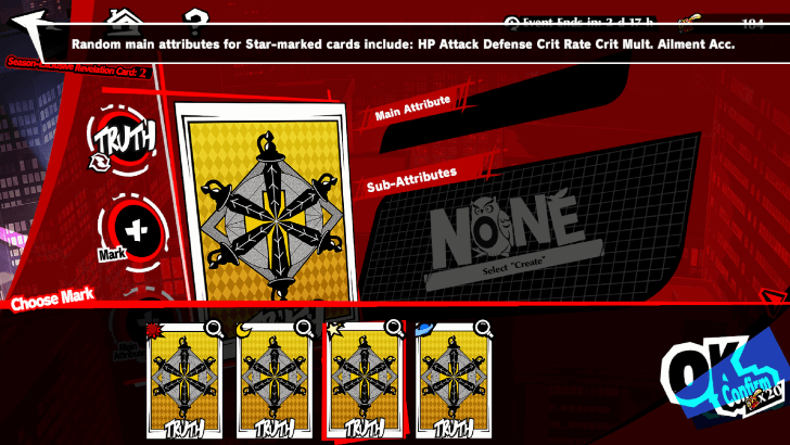 Persona 5 X - Cycle of Fate Star Mark