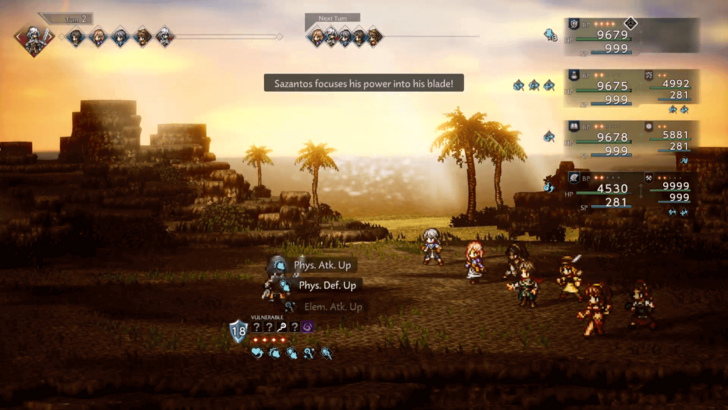 Sazantos Buffs Himself