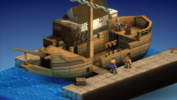 FF Tactics ship docked at port