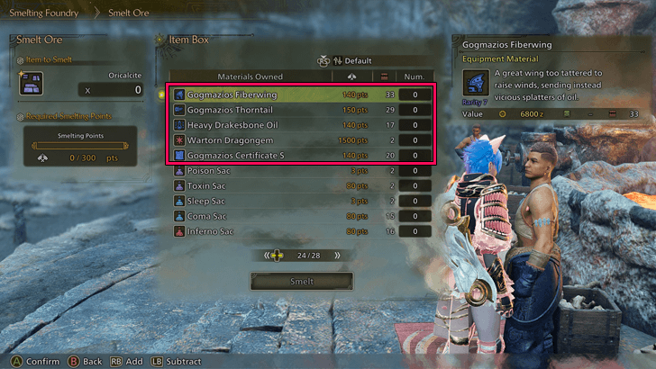 Smelt Gogmazios Parts