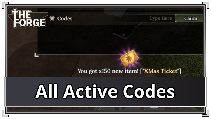 The Forge All Active Codes