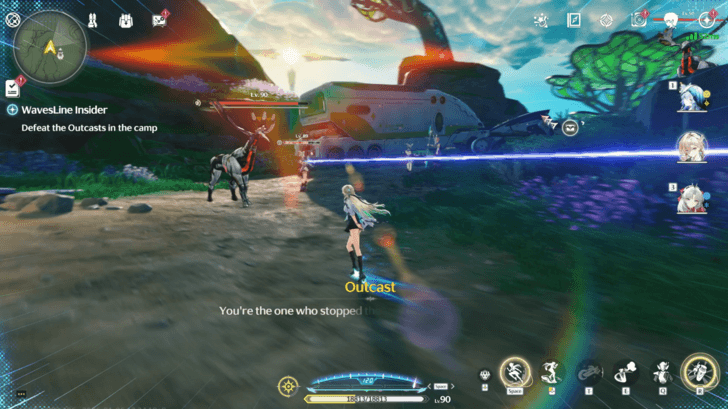 Defeat the Outcasts in the Camp