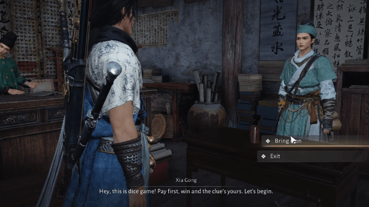 WWM - Talk to Xia Gong to Play the Dice Game