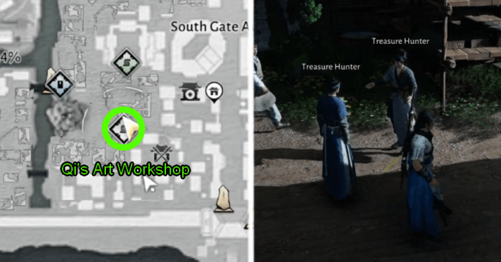 WWM - Talk to the Treasure Hunters at Qi