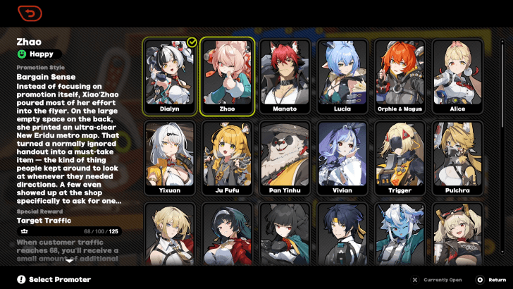 Zhao Can Promote the Video Store