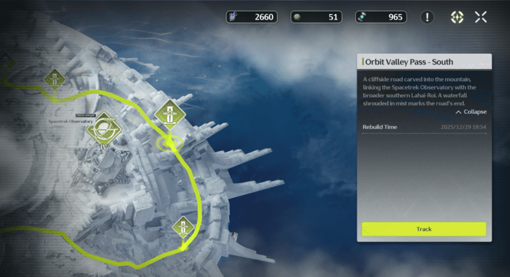 Rebuild Orbit Valley Pass - South