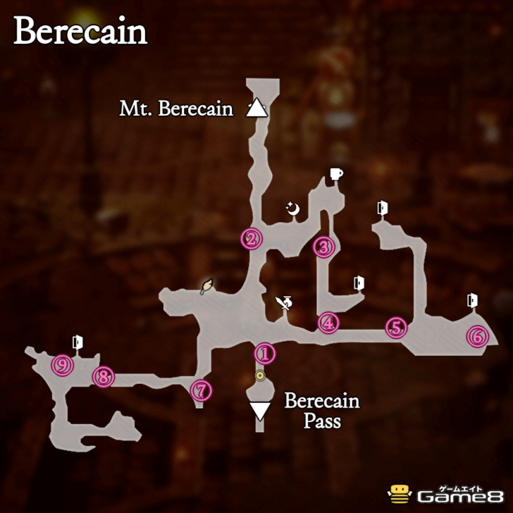 Octopath Traveler 0- Berecain Map