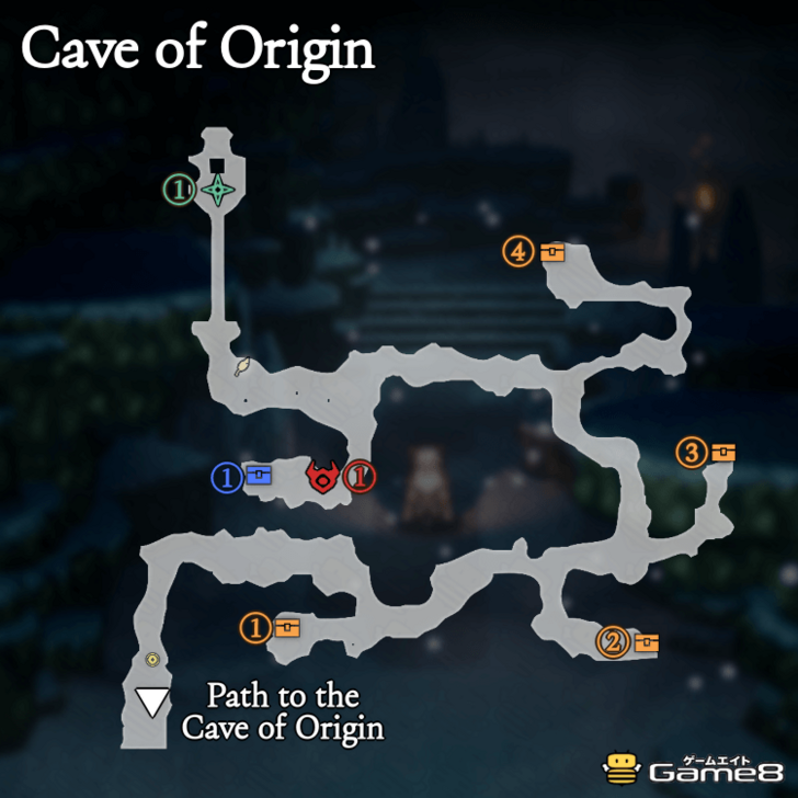 Octopath Traveler 0- Cave of Origin Map