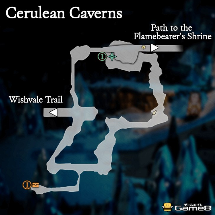 Octopath Traveler 0- Cerulean Caverns Map