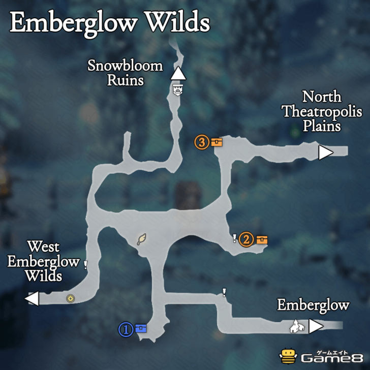 Octopath Traveler 0- Emberglow Wilds Map