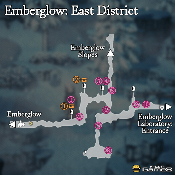 Octopath Traveler 0- Emberglow: East District Map