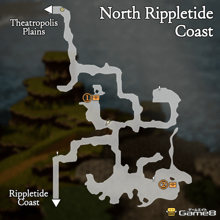 Octopath Traveler 0- North Rippletide Coast Map