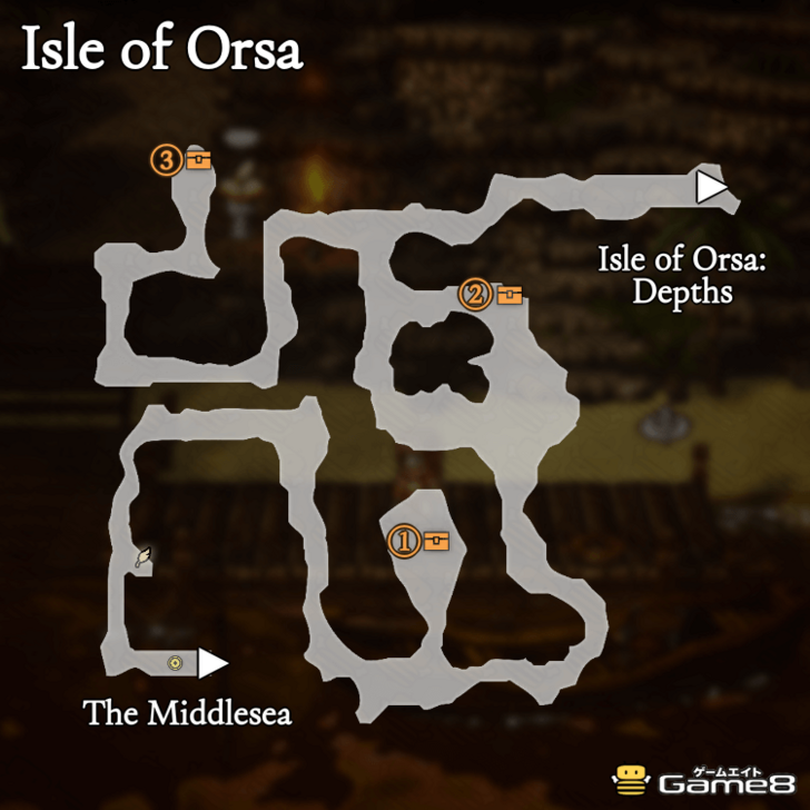 Octopath Traveler 0- Isle of Orsa Map