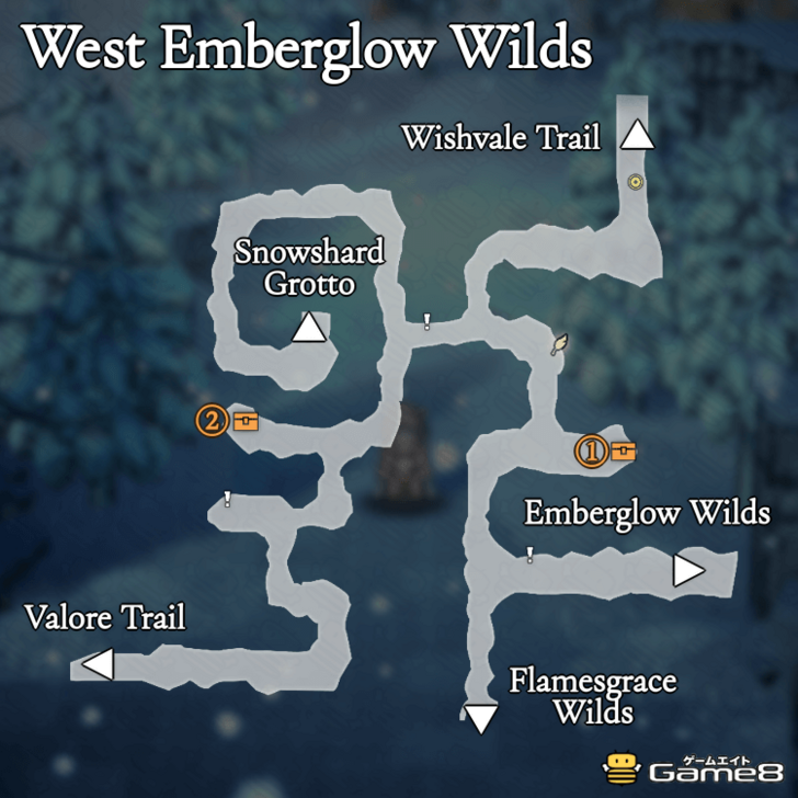 Octopath Traveler 0- West Emberglow Wilds Map
