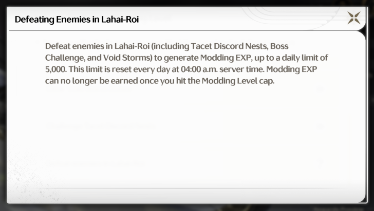 Defeating Enemies Modding EXP Limit