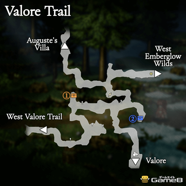 Octopath Traveler 0- Valore Trail Map
