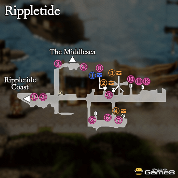 Octopath Traveler 0- Rippletide Map