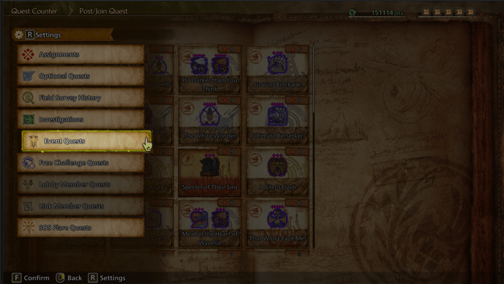 Accept the Quest From the Event Quests Tab