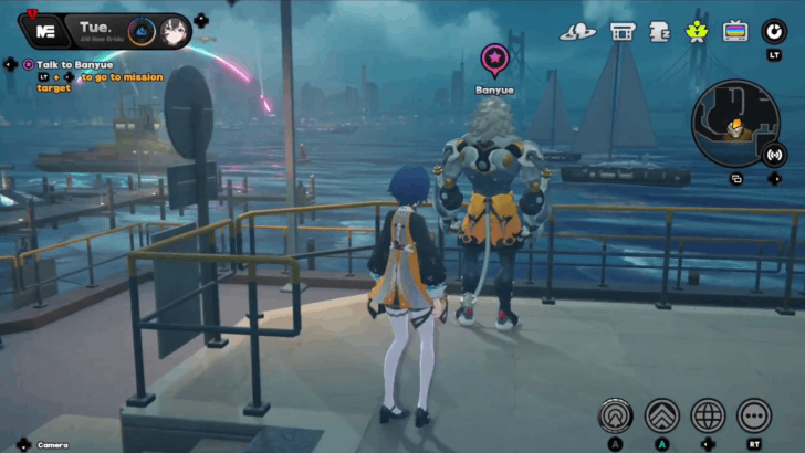 Talk to Banyue at Port Elpis