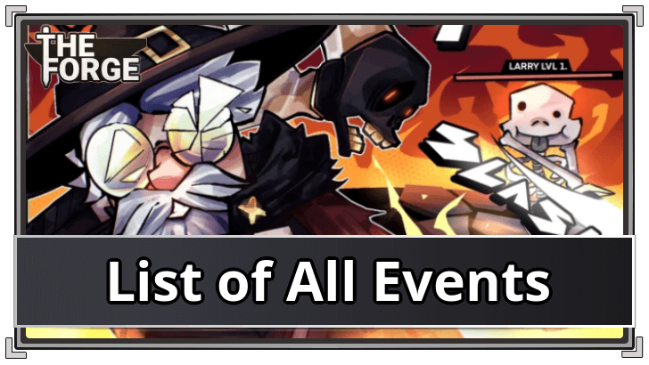 The Forge List of All Events