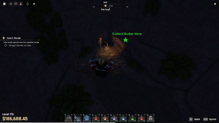 Guitar in the Hidden Area