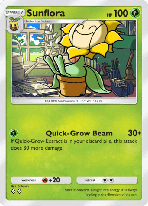 Pokemon TCG Pocket - B1a 008 Sunflora