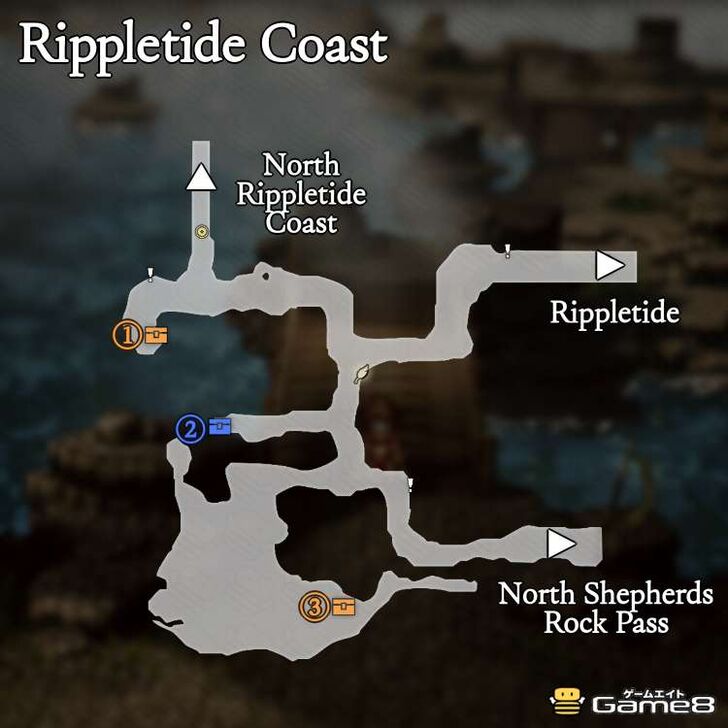 Octopath Traveler 0- Rippletide Coast Map