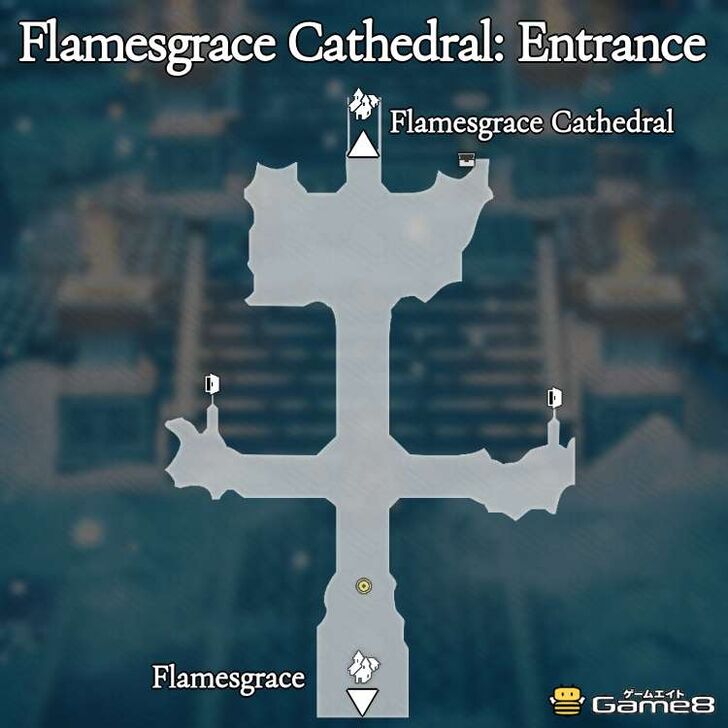 Octopath Traveler 0- Flamesgrace Cathedral: Entrance Map