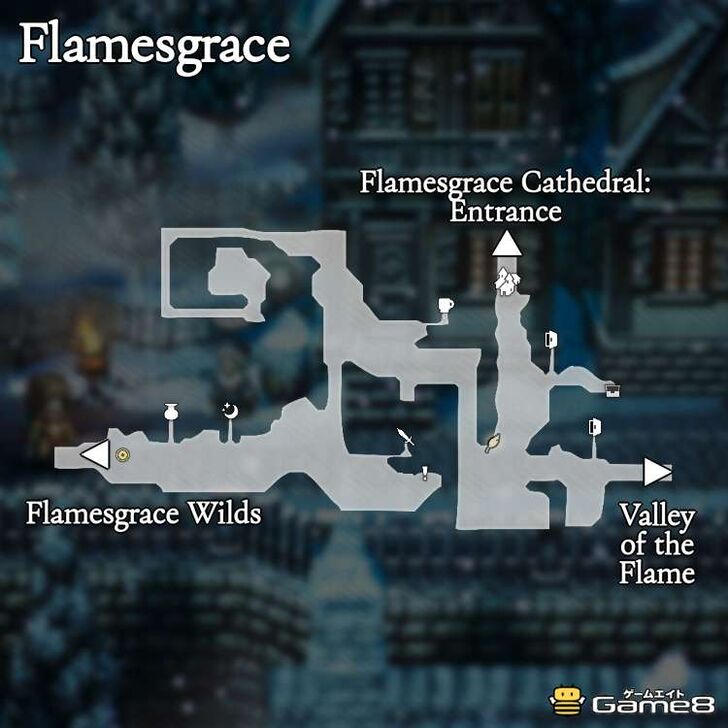 Octopath Traveler 0- Flamesgrace Map