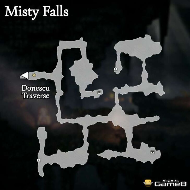 Octopath Traveler 0- Misty Falls Map