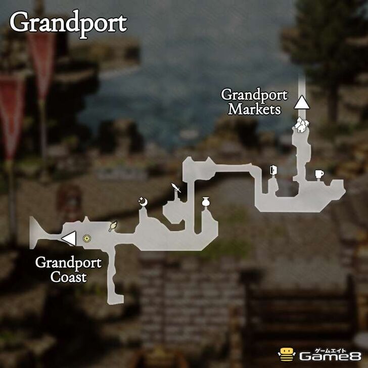 Octopath Traveler 0- Grandport Map