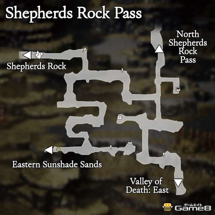 Octopath Traveler 0- Shepherds Rock Pass Map