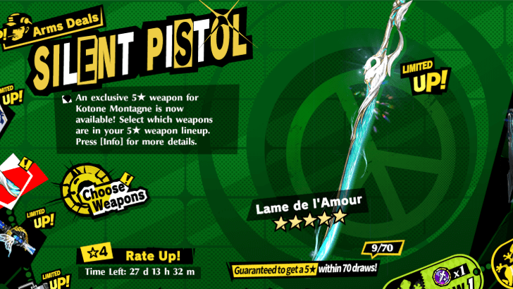 P5 Phantom X -  Lame de L’Amour