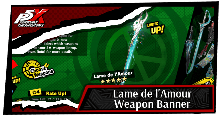 Persona 5 The Phantom X Lame de l