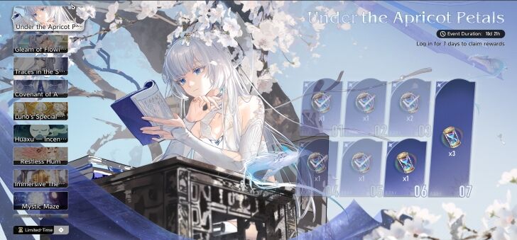 Under the Apricot Petals DNA Log-in