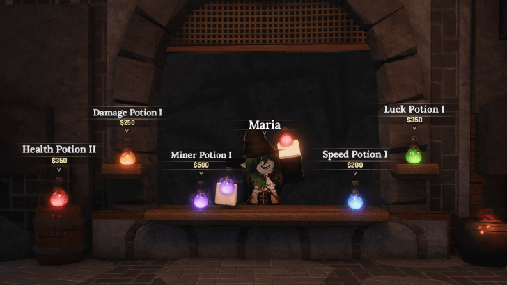 Take Health and Damage Potions