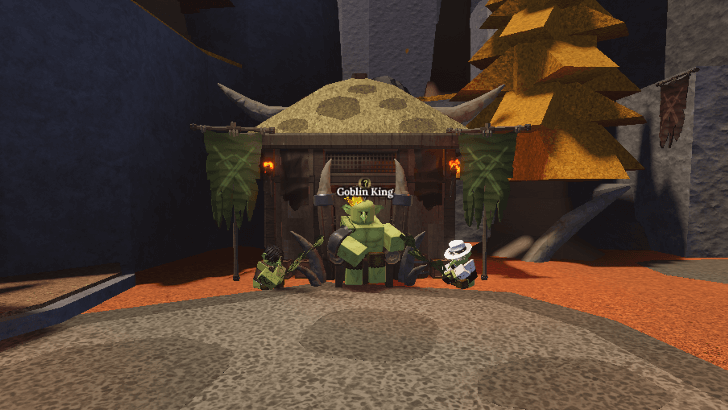 Goblin King South of Forge in World 2 Town