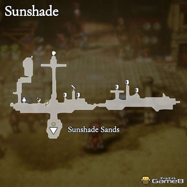 Octopath Traveler 0- Sunshade Map