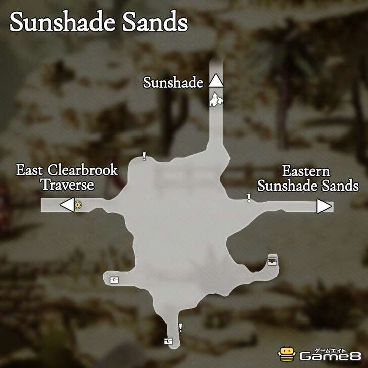 Octopath Traveler 0- Sunshade Sands Map